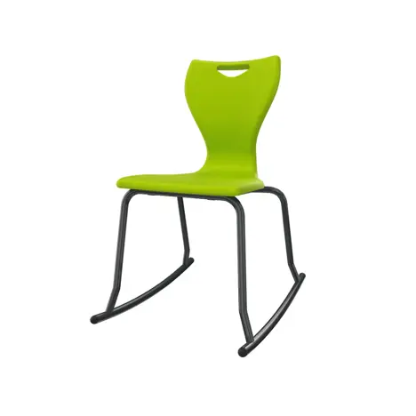 En Rock Educational Chair - Size 5 - Black Frame - Lime Green